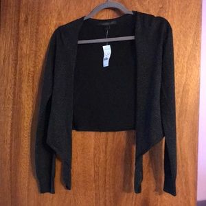 Cropped black sweater